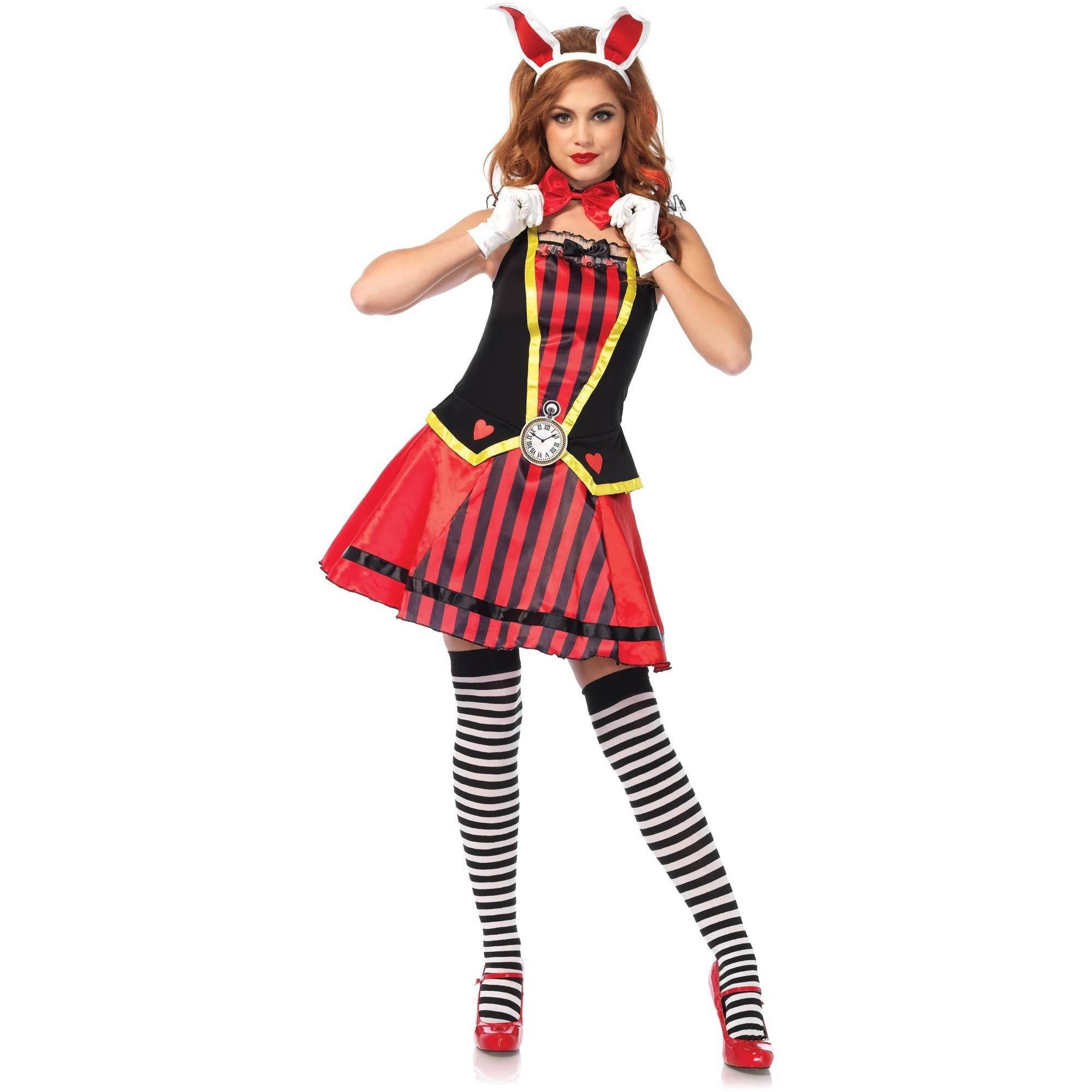 Royal White Rabbit 3-Piece Adult Halloween Costume - Walmart.com ...