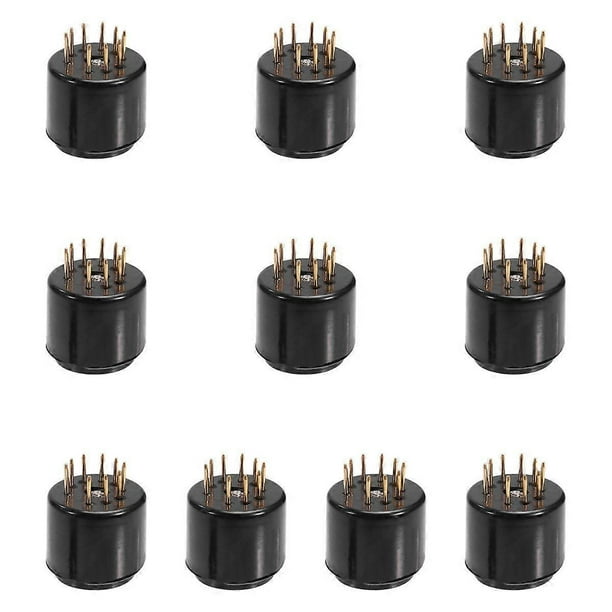 10PCS 9Pin Tube Socket Test Saver for 6DJ8 12AX7 ECC83 12AU7 ECC82 EF86 6922 5670 Audio Amplifier