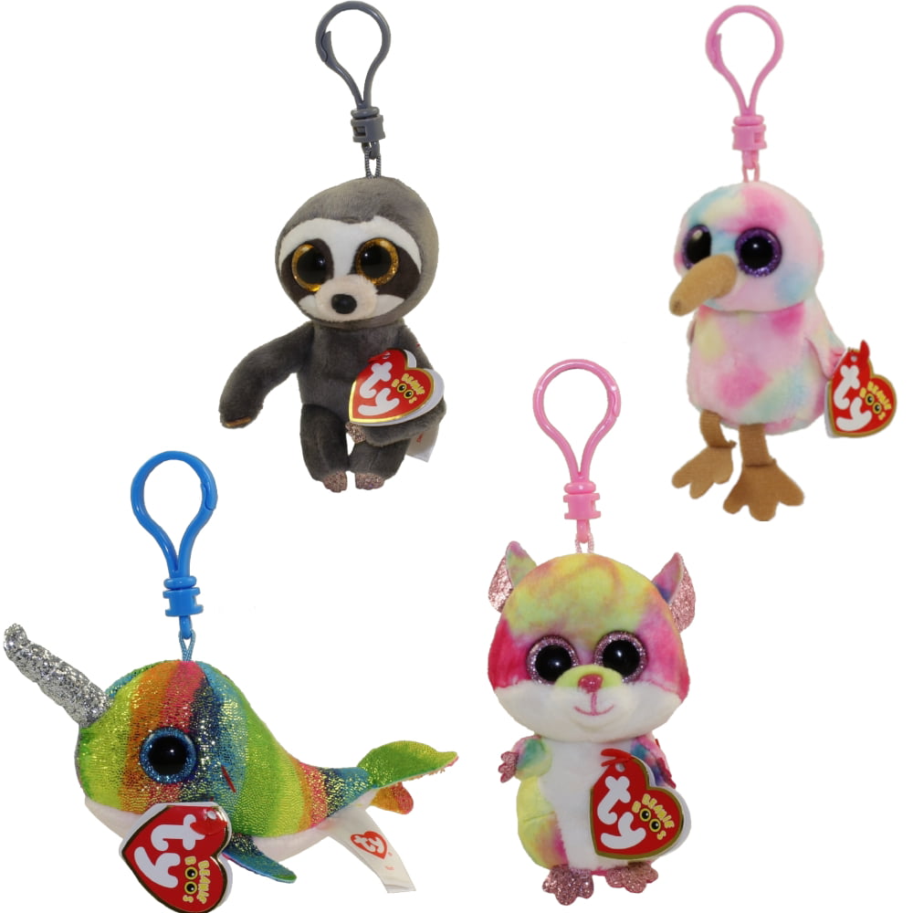 TY Beanie Baby 3" KIWI the Bird Key Clip Plush Stuffed Animal Collectible Toy 