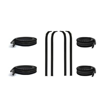 Fairchild Automotive Kd1003B Weatherstrip Kit (Front Inner & Outer Belt Upper Channel & Division Bar Channel Kit Driver Side & Passenger Side)