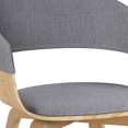 thumbnail image 2 of Lowell Bentwood Dining Chair - Light Grey Linen, Mid-Century Modern, Wood Frame, 20.5" Wide, Kitchen/Dining Room Seating. Comfortable, Durable, Stylish Design., 2 of 10