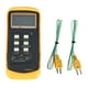thumbnail image 1 of Termómetro de , termómetro medidor de temperatura,sondas bicanal tipo cable sonda 2 canales,Termómetro digital 6802II,Abrazadera de tubo de de Yotijar Termómetro de termopar, 1 of 6