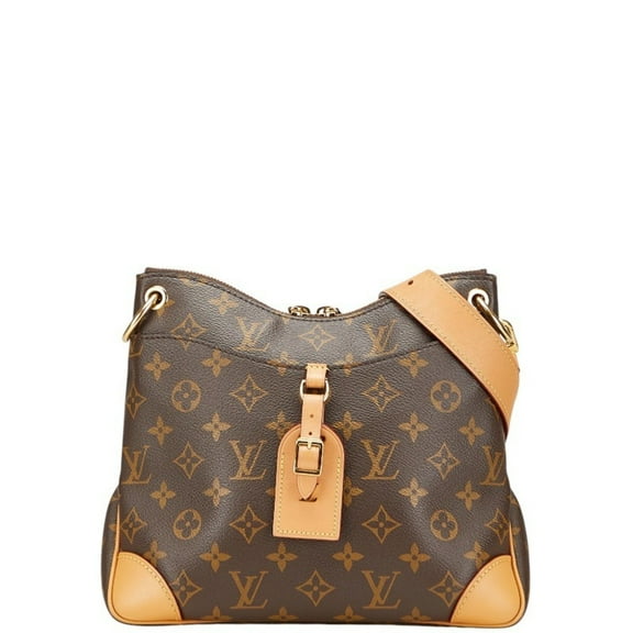 Pre-Owned Louis Vuitton Monogram Odeon NM PM Crossbody Shoulder Bag M45354 Brown Leather...