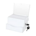 thumbnail image 5 of MAGIDEAL Acrylic Donation Business Container Case Fundraising Ballot Box white, 5 of 8