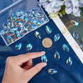 thumbnail image 3 of 1 Box 40pcs Tear Drop Crystal Beads Faceted Teardrop Charms Transparent Clear Lampwork Glasses Tear Drops Loose Bead for Jewelry Making Beading Crafting Suncatcher Bracelets DIY Decors DIY, 3 of 6