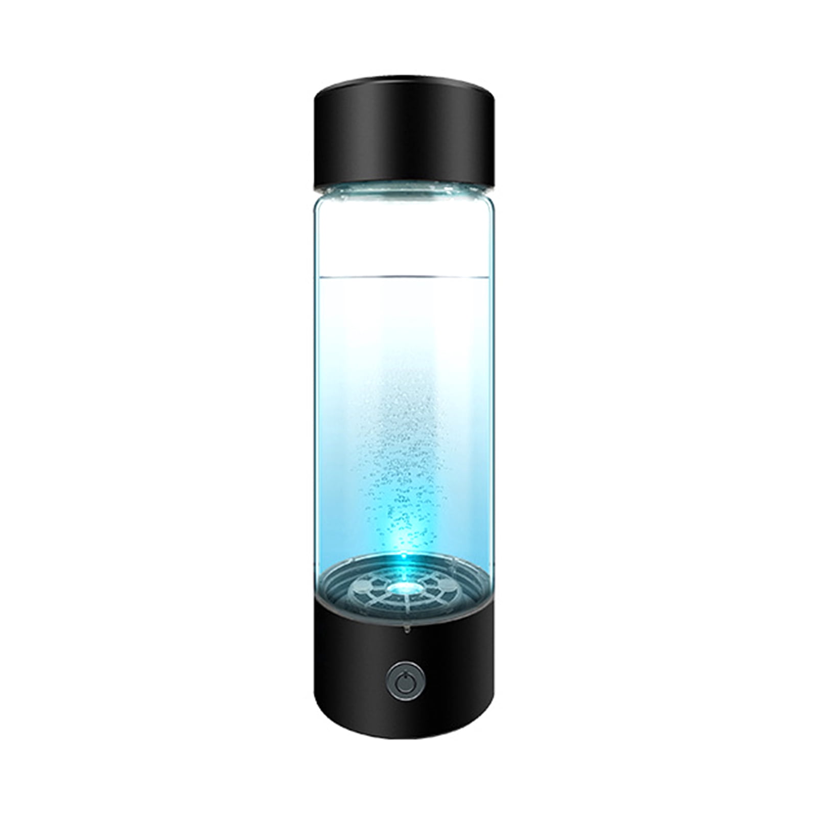 Homelife Portable Hydrogen Rich Water Cup Leak-proof Transparent Glass Water Bottle Hydrogen & Oxygen Separation Smart Water Kettle for Outdoor Travel Camping Hiking