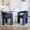 Blue, variant on Tmsan Beige Modern Boucle Kitchen Chairs,Multipurpose Comfy Accent Armchair for Dining Room Living Room,2 Set Upholstered Barrel Kitchens Chair,Beige