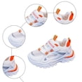 thumbnail image 5 of NIEWTR Toddler Shoes Kids Breathable Sneakers Mesh Lightweight Easy Walk Casual Sport Strap Athletic Running Shoes for Boys Girls(A-Orange,12), 5 of 9