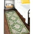 thumbnail image 5 of Lahome Decor 2'x8'Vintage Runner Rug for Hallway,Machine Washable Distressed Kitchen Runner Rug,Oriental Distressed Indoor Foldable Ultra-Thin Rug Retro Accent Rug,Non Slip Carpet,Green, 5 of 8