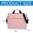 thumbnail image 4 of Bolso de hombro para ordenador portátil Terylene compatible con ordenador portátil de 14,1 pulgadas, bolso de ordenador para hombres y mujeres, 4 of 5