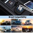 thumbnail image 4 of USB Socket 12V Outlet with Touch Switch, Dual 4.8A USB Car Charger Power Outlet Waterproof Marine Cigarette Lighter Adapter 5V 24W Fast Charge with Blue LED for Boat Motorcycle ATV RV Truck, 4 of 8