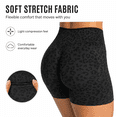 thumbnail image 3 of Women’s Leopard Biker Shorts, High Waisted Yoga Workout Shorts, Tummy Control Gym, 3 of 6