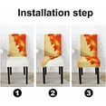 thumbnail image 3 of Dining Chair Covers Set of 6 Maple Leaves Autumn Detachable Washable Stretch Kitchen Seat Covers Protective for Home,Restaurant,Banquet, 3 of 6