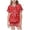 Red-2, variant on LRen Little Girls Easter Outfits Bunny Carrot Short Sleeve Shirts and Shorts Set Fashion Silk Button Down Collared Easter Home Outfit Set Easter Gifts for Boys