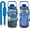 Blue water bottle star sky, variant on Half Gallon Water Bottle with Sleeve Water Bottle 64 Oz Water Bottle with Time Marker, 1/2 Gallon Water Bottles Half Gallon Water Bottle with Straw and Gym Yoga 1/2 Gallon Water Jug for Women Starsky