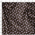 thumbnail image 4 of Soimoi Brown Poly Georgette Fabric Circle & Peony Floral Print Fabric by Yard 52 Inch Wide, 4 of 5