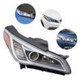 thumbnail image 3 of YIYIBYUS Right Passenger Side Headlight for 2015 2016 2017 Sonata, Halogen Right Headlamp Replacement, 3 of 12