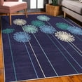 thumbnail image 3 of Dandelion Decorative Rug, Abstract Wildflower Silhouettes Botanical Inspirations Meadow in Summer Season, Quality Carpet for Bedroom Dorm and Living Room, 6 Sizes, Dark Purple, by Ambesonne, 3 of 4