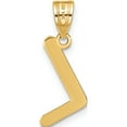 thumbnail image 3 of 14K Yellow Gold Polished Bubble Letter L Initial Pendant - Jbsp, 3 of 5