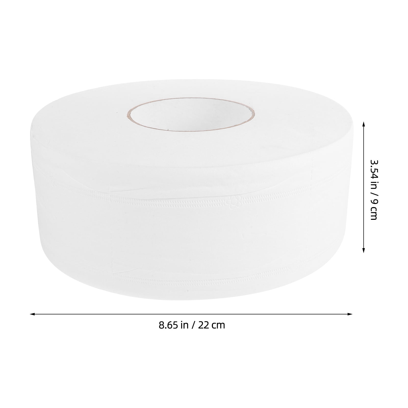LEORX Commercial Toilet Roll White Paper All Ages Daily Use 1Pack 8.7x8.7x3.5in