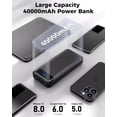 thumbnail image 3 of Power Bank Enerwow 40000mAh PD 30W QC 4.0 de carga rápida, 3 of 8