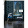 thumbnail image 3 of Advantage Oresome Indigo Ogee Wallpaper, 3 of 4