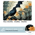 thumbnail image 2 of Crow Non-Slip Polyester Bath Rug, Machine Washable Area Rugs for Bathroom and Chair Rug, 2 of 6