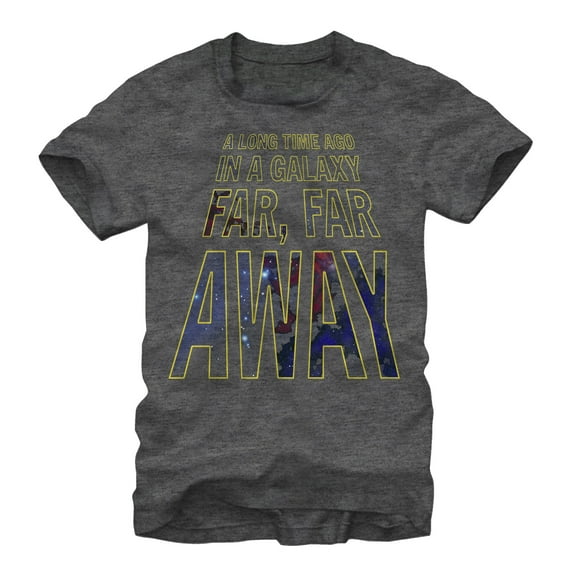 Men's Star Wars Opening Crawl  Graphic Tee Charcoal Heather 2X Large