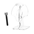 thumbnail image 1 of Quzzie Desktop Headphone Stand Acrylic Holder Sturdy Storage Rack Antislip Base Stable Design Cable Management Suitable for Office Gaming Room Workspace Transparent, 1 of 8