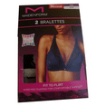 thumbnail image 2 of Maidenform Fit to Flirt Plunge Wirefree Satin Bralette, Pink/Ivory, Size M, 2 of 2