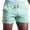 Mint Green, variant on WREESH Men's Gym Workout Shorts 5 Inch Shorts Solid Cotton Sports Shorts Elastic Waist Drawstring Shorts Summer Shorty Shorts Purple