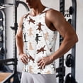 thumbnail image 5 of Rateoe Yoga Labrador Retriever Pattern Sleeveless Gym Shirt Muscle Tee Breathable Workout Shirt Slim-Fit Tank Quick Dry Fit Muscle Tank Top Bodybuilding Sleeveless T Shirt-Large, 5 of 7