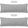 thumbnail image 5 of Striped Body Pillow Cover White and Black Stripe Long Pillowcase with Zipper Black and White Stripes Printed Pillow Covers Soft Cushion Cover Cases Decorative Bedding Pillow Case for Bed,Sofa,20"x54", 5 of 6