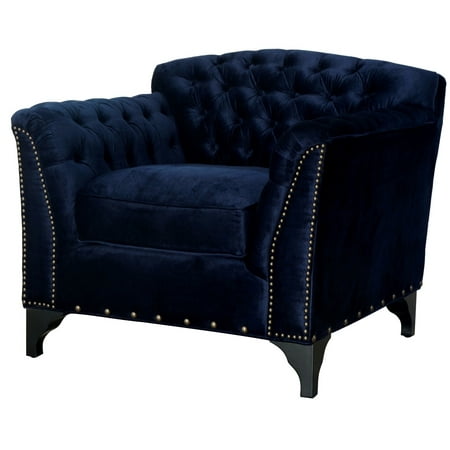 Waterford Navy Velvet Club Chair