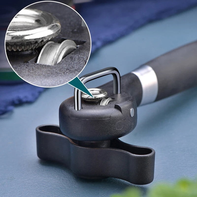 Safe Cut Can Opener Smooth Edge Can Opener Handheld Food Grade Stainless Steel Cutting Manual Can Opener for Kitchen Restaurant