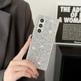 thumbnail image 2 of Decase Samsung Galaxy Z Fold5 Bling Case,Fashionable Glitter Diamond Phone Case for Women girls,Ultra Slim Sparkle Anti-Scratch Protective Cover for Samsung Galaxy Z Fold5 5G 2023 - Silver, 2 of 6