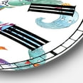 thumbnail image 2 of Designart Large Blue Analog Round Nautical,Coastal Wall Clocks, CLM25568-C23, 2 of 2