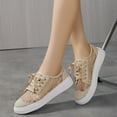 thumbnail image 2 of YLYL Women's Floral Breathable Sheer Mesh Sneakers Cutouts Lace up Casual Shoes Low Top Canvas Fashion Lightweight Walking Shoes, 2 of 9