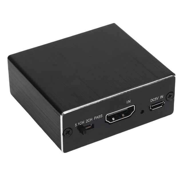 Adaptador de Extractor de Sonido, Aleación de Aluminio Interfaz de 3.5 mm Extractor de Sonido Spdif para AltaVoz