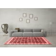 thumbnail image 3 of Ahgly Company Indoor Rectangle Abstract Red Modern Area Rugs, 2' x 4', 3 of 4