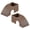 Dark Brown, variant on AOOOWER Set of 2 Pet Reptiles Hideouts Place Tunnel House for Breeding Box Basking Ramp Shelter Cave Terrarium Decoration