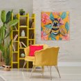 thumbnail image 3 of Stupell Industries Bohemian Bumble Bee & Flower Pattern Canvas Art, 36 x 36, by Kate Jarvik Birch, 3 of 8