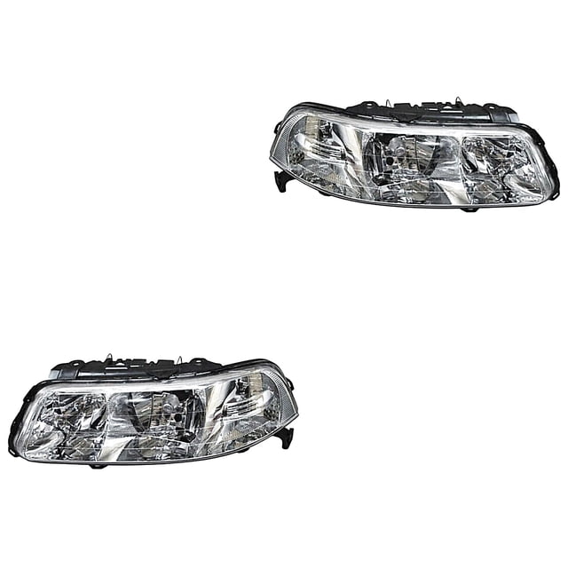Par de Faros Pointer 2000 A 2005 Volkswagen Fondo crom TYC .
