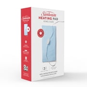 Sunbeam Heating Pad King Size 12 x 24-inch, Color Blue