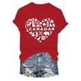 thumbnail image 7 of TOWED22 American Flag Shirts for Women: USA Flag Graphic Tee 4th July T Shirt Blouse Tops(Red,XXXL), 7 of 7