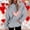 Gray, variant on BLTIBY Valentine's Day Sweatshirt for Women Hooded Autumn Spring Funny Love Heart Graphic Valentines Shirt Casual Valentines Round Neck Long Sleeve Pullover Tops Yellow XXL