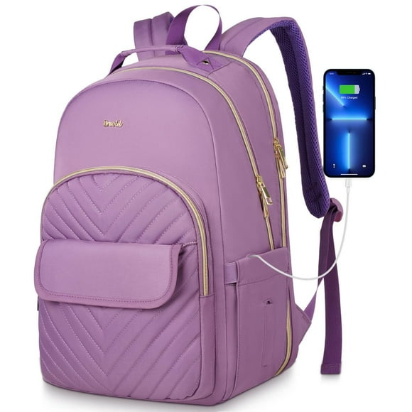 Mochila Breold para mujer de 15.6 pulgadas para viajes escolares y trabajo