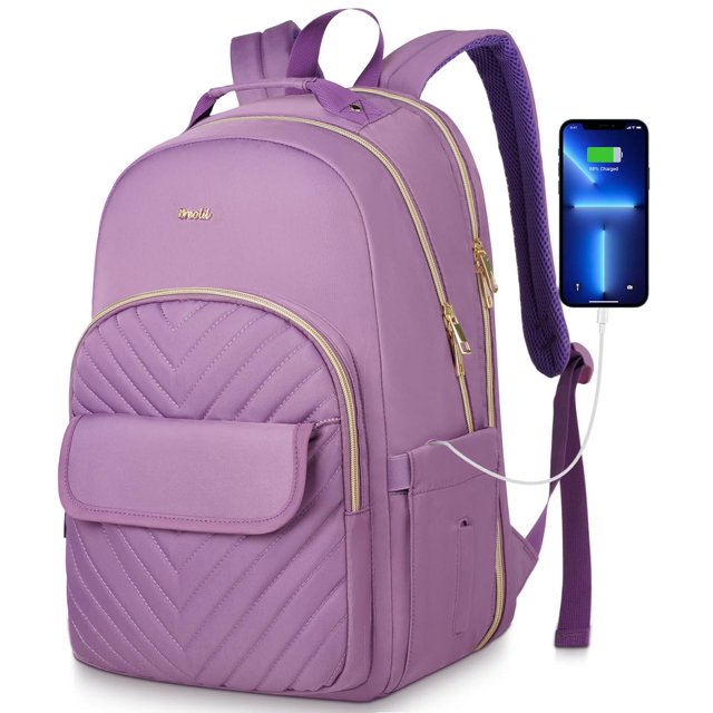 Mochila Breold para mujer de 15.6 pulgadas para viajes escolares y trabajo