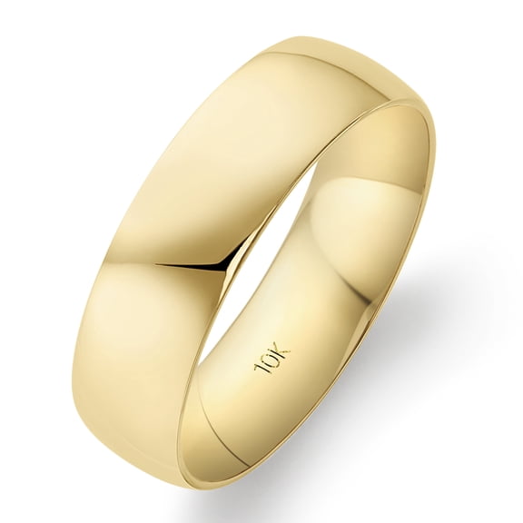 Oxford Ivy Mens Solid 10K Yellow Gold Comfort Fit Wedding Band Ring Size 13