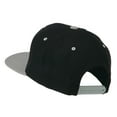 thumbnail image 3 of Track Logo Embroidered Flat Bill Cap - Black Silver OSFM, 3 of 5